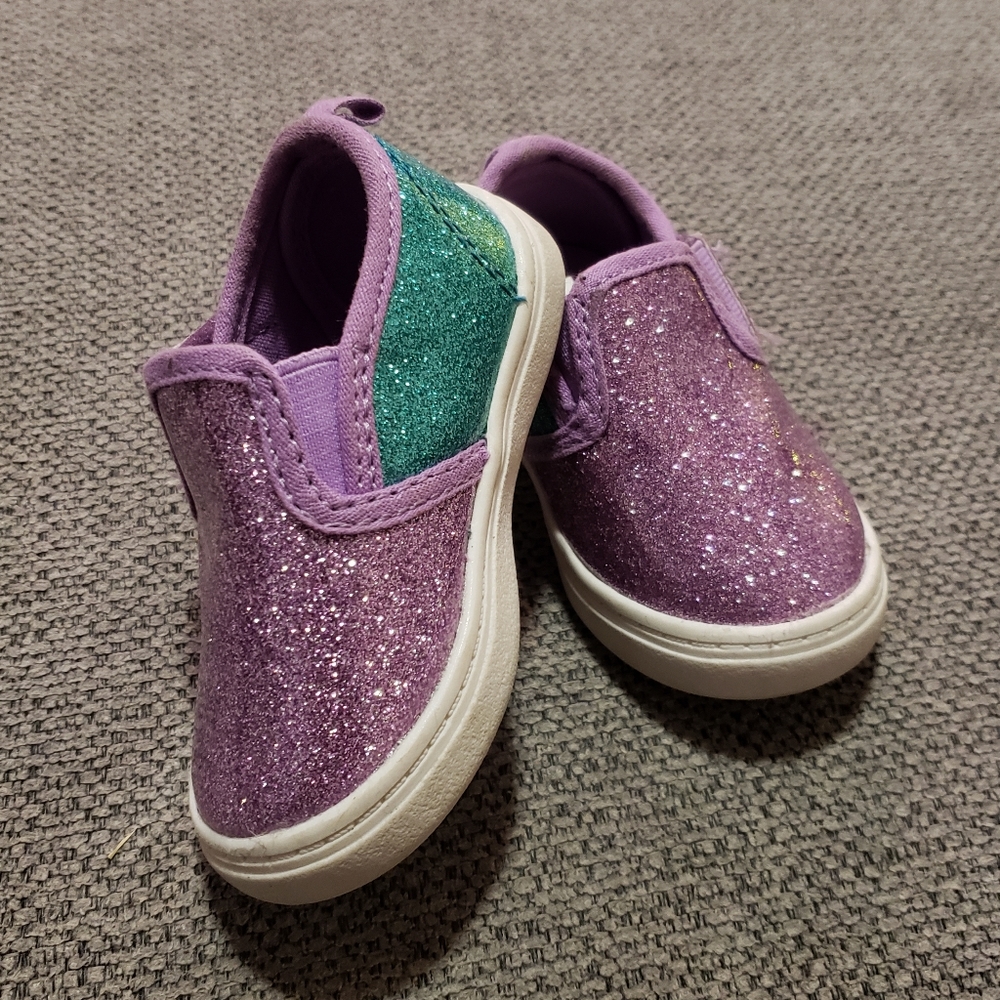 3c Glitter Slip on shoes